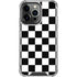 Black and White Checkered iPhone 14 Pro Clear Case